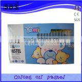 48 color paper box for small round soft oil pastels