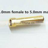 Both 4mm Female to 5mm Male Banana Adapter Plug thumbnail-1