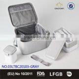 3PCS Dinnerware Set, Bento Lunch Box Set of 3, BPA Free Bento Lunch Box and Sealed Cups thumbnail-2