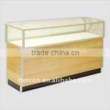 2012 Rectangular Glass Jewelry Showcase With Wooden Base