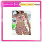 BSC096 Sexy Pretty Women and Girl One Piece Printing Skirt Bikini Swimwear thumbnail-1
