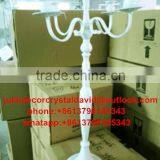Wedding White Metal Candelabras Centerpieces for Wedding Centerpiece thumbnail-1