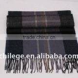 Men Cashmere Scarf Winter Men Scarf Checked Men Scarf Stoles and Shawls Fleece Set thumbnail-1