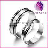 2015 New Style 5-7mm Wide Stainless Steel Couple Ring thumbnail-1