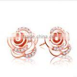 SCI152 Rose Flower Sterling Sliver Earring 2016 thumbnail-2