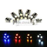 Led canbus Error Free Bulbs T10 5smd 5050 W5W 194 501 Car Interior Light parking light width number plate door Lamps