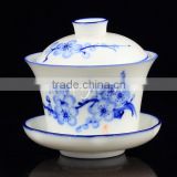 Popular Blue Plum Blossom tea cup sets and saucer wholesale