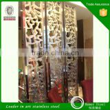 Germany Imported Laser Cutting Stainless Steel Folding Screen Hotel Decor