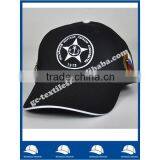 Promotional Cheap Black Six Panel Oem Embroidery Logo Baseball Cap thumbnail-1