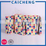 Blue Fancy Gift Paper Shopping Bag With Bow Tie