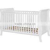 Deluxe 3 in 1 Baby Sleigh Cot / Baby Cot / Wooden Baby Cot thumbnail-3