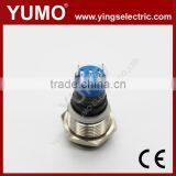 LA16JSF-11E Blue Push Button Monetary With Lamp Stainless Steel 12V DC thumbnail-3