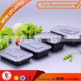 Yoyo check now 1500ml microwavable square plastic pp food containers 1 compartment