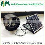 SUNNY FAN SN2015011 14 Inch 20 Watt Wall Mounted Solar Heat Exhaust Fan Air Extractor Ventilation Fan Blower thumbnail-2