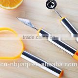 Stainless Dig Fruit Kit/ Zester, Engraved and Baller Three-pieces