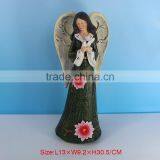 Resin Winged Guardian Angel Statue thumbnail-6