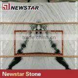Price Bookmatched Slabs White Marble With Black Veins thumbnail-3