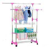 Clothes Rack Clothes Drying Rack With Shelves thumbnail-5