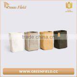 Wholesale Round Washable Kraft Paper Storage Bag Home Decoration Bag thumbnail-3