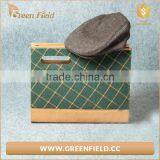 Recycle Washable Kraft Paper Clutch Bag With Woolen Cover thumbnail-4
