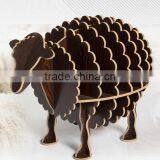 Puzzle Wood Craft Sheep Table Book Shelves Creative Animal Furniture thumbnail-2