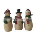 2014 New Handmade Resin Christmas Snowmen for Sale thumbnail-4