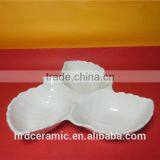 High Quality Hotel White Ceramic Dinner Plate Nut Dish and Candy Plate thumbnail-2