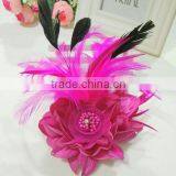 High Quality Flower Fabric Brooch for Hair or Cloth Decoration thumbnail-1