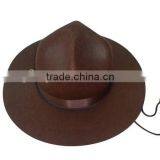 New Charm Products European Style Slavic German Wool Felt Fedora Top Women Man Hat With Ribbon Rope on Sale Made in China thumbnail-1