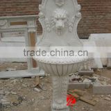 Lion head marble basin