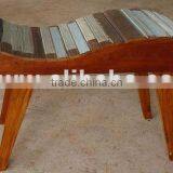 Reclaimed Wooden Stool thumbnail-1