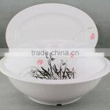 White Imitation Ceramic Melamine Plate Bowl Tableware Dinnerware Set ,mt1196 Melamine Tableware Pots