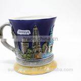 Wholesale Custom High Quality Turkey Kemer Souvenir Ceramic Cup for Sale thumbnail-2