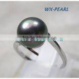 925 Silver Original Tahitian Pearl Ring thumbnail-1