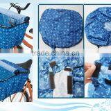 Plaid Folding Bicycle Basket Cover Bike Rain Cover thumbnail-3