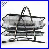 2014 Best Selling 3 Tier Sturday Office Metal Mesh Document Tray,metal Paper File Tray thumbnail-1