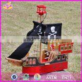 2017 Top Fashion Children Imagine Shark Bite Pirate Ship Wooden Toy Pirate Ship & Pirate Play Set W03B060-S thumbnail-2