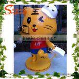 Artificial Cartoon Earth Statue Sculpture, Cartoon Artist Statues Songtao Compay thumbnail-3