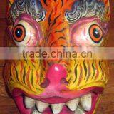 Dragon Mask Wall Hanging Decor Handmade in Nepal thumbnail-2