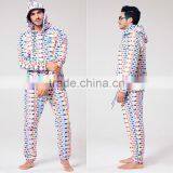 Newest Couple Pajamas With Coral Fleece Pajama ,high Quality Printing thumbnail-3