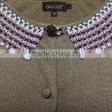 Beaded Silk Knitwear Cardigan Manufacturers thumbnail-3