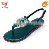Wholesale Crystal Ladies Flat Shoes Sandals Women 2017 thumbnail-2