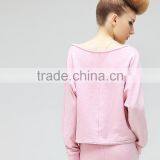 2016 Fashion Spring Sets Thin Fleece/new Sport Loose Bomber Pull Over Fleece/big Collar Pink Rose Fleece thumbnail-4