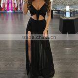 Zm50310b Hot Sale Women Long Dress Grenadine Pure Color Ladies Clothes thumbnail-1