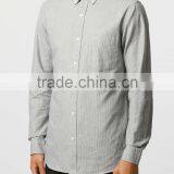 Stripe Slim Fit Long Sleeve Dress Shirt With Collar Button thumbnail-2