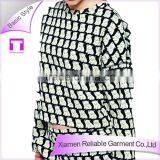 Screen Printing Long Sleeve Pattern Shirt for Women thumbnail-1