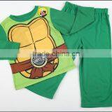 Green Turtle Winter Fleece Two Piece Children Pajamas thumbnail-6