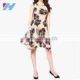 New Fashion Ladies Clothes Sleeveless Pleated Elegant Midi Skater Dress thumbnail-4