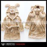 Fashionable Lovely Children Flannel Bathrobe thumbnail-3