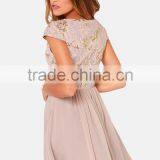 China Supplier Woman Dress Cap Sleeves Sequined Woman Dress Fashion 2015 thumbnail-4